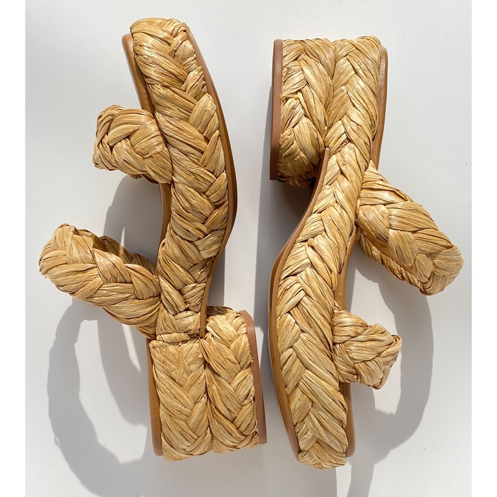 Mercedes Castillo - Aurelia Braided Raffia Sandal - Size 8.5 - Picture 6 of 10